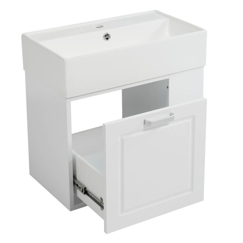 Christopher Knight Home - Doren 21.8" MDF Bathroom Vanity with Sink and Big Drawer