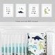 preview thumbnail 2 of 4, Sweet Jojo Designs Blue and Green Dream Big Dino Mod Dinosaur Collection Wall Decor Art Prints (Set of 4)