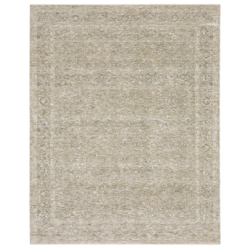 Amira Distressed Traditional Beige/ Grey Area Rug- - 2'7" x 7'7"