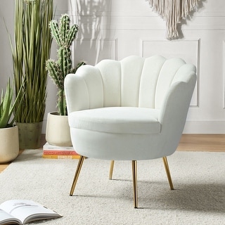 Xabier Cute Modern Upholstered Barrel Chair Accent Chair with Tufted Back by HULALA HOME