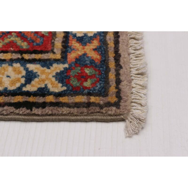 ECARPETGALLERY Hand-knotted Uzbek Ghazni Taupe Wool Rug - 2'7 x 6'7