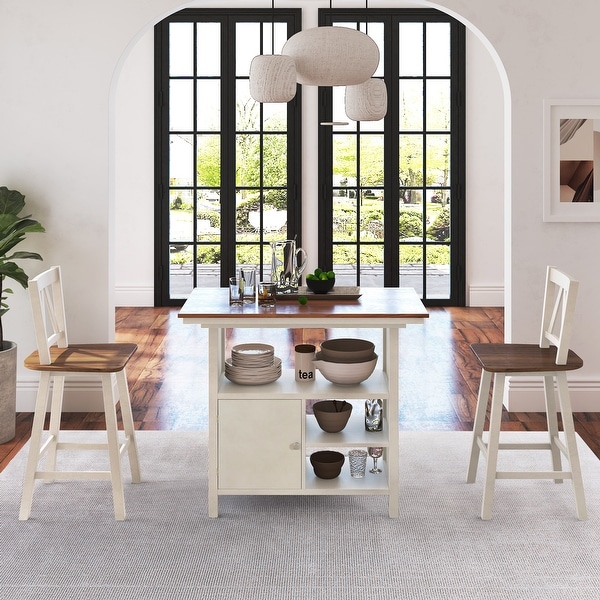 Farmhouse dining store table counter height