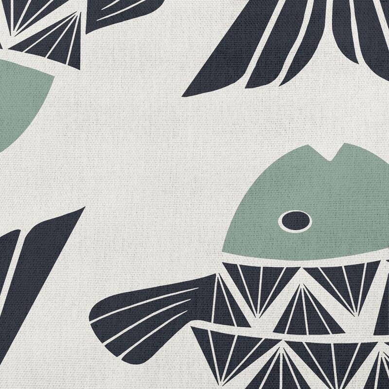 Big Fish Nautical Indoor/Outdoor Throw Pillow