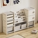 preview thumbnail 4 of 8, Kids Toy Storage Organizer 8 Cabinet Removable Toy Bins, 4-Tier Book Organizers and 2 Cabinet, Kids Bookshelf and Toy Storage