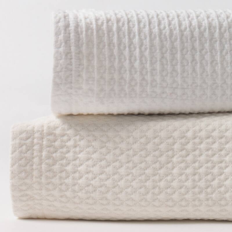 Waffle Matelasse, Cotton, Ivory, Sham