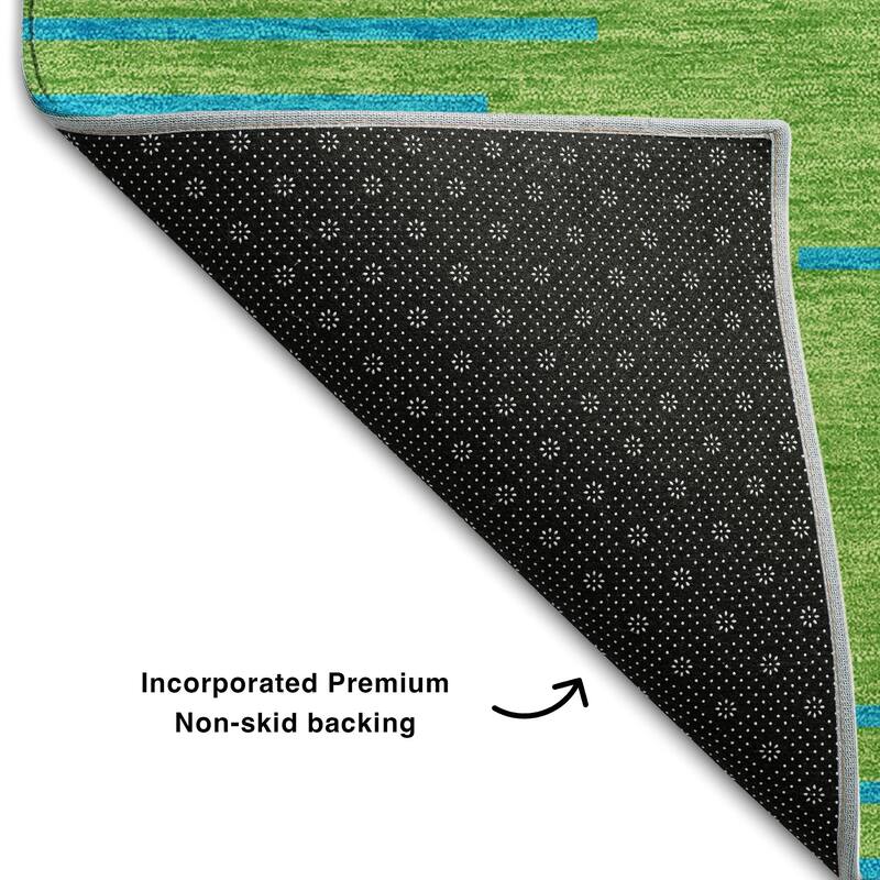Premium Washable Super Soft Global Stripes Mayfield Rug