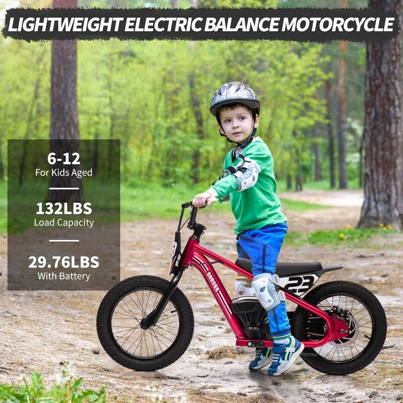Kids Electric Dirt Bike, Electric Balance Bike for Kids Ages 6-12 Best Gift