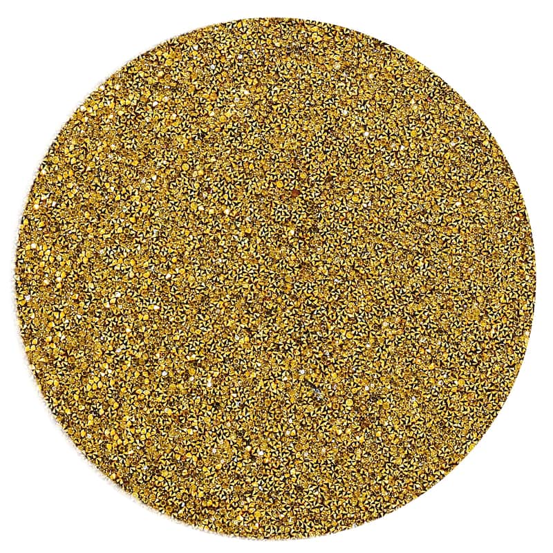 Sparkles Home Luminous Round Rhinestone Placemat - Gold