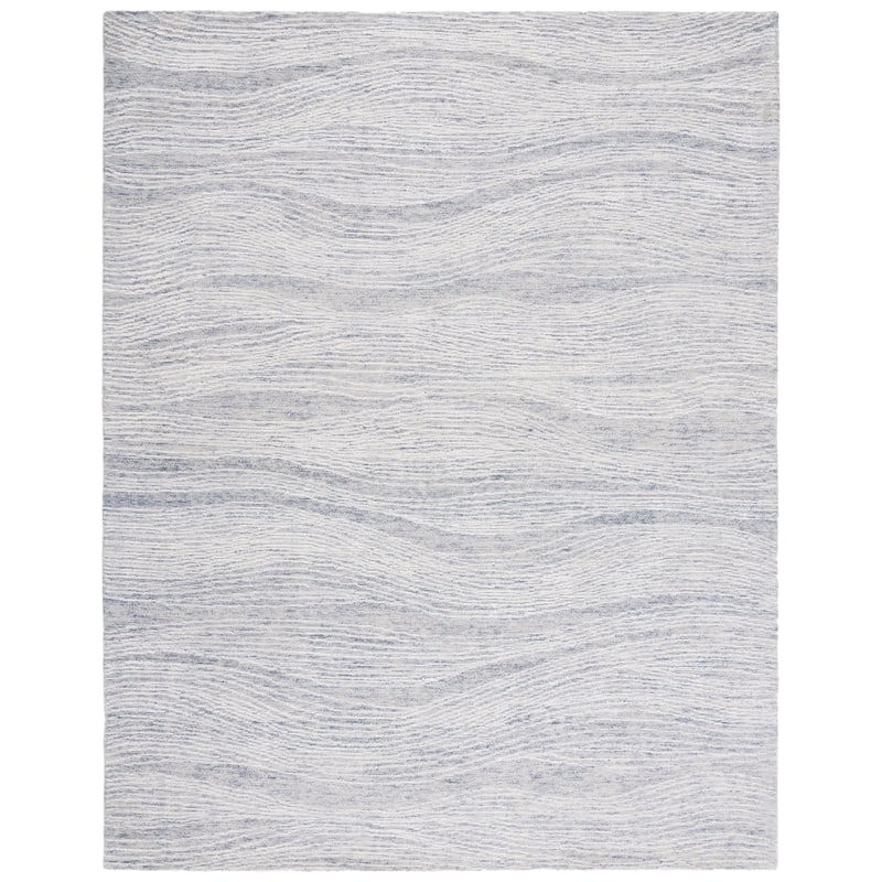 SAFAVIEH Handmade Metro Annarosa Modern Abstract Wool Rug - 8' x 10' - Grey/Ivory - Rectangle
