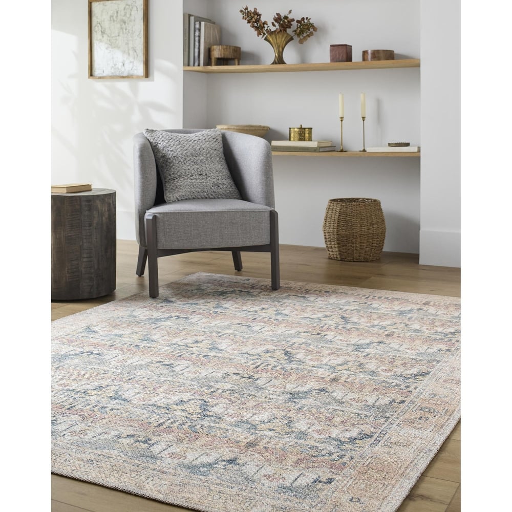 Livabliss Vinny Traditional Border Indoor/Outdoor Area Rug