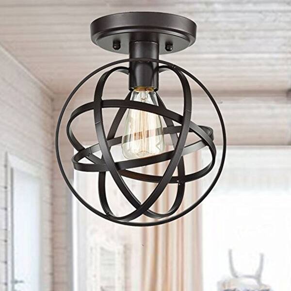 Shop Industrial Globe Wire Cage Ceiling Light Fixture On