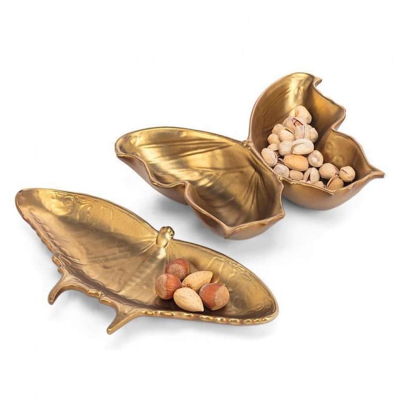 Gold Butterfly Trinket Holder