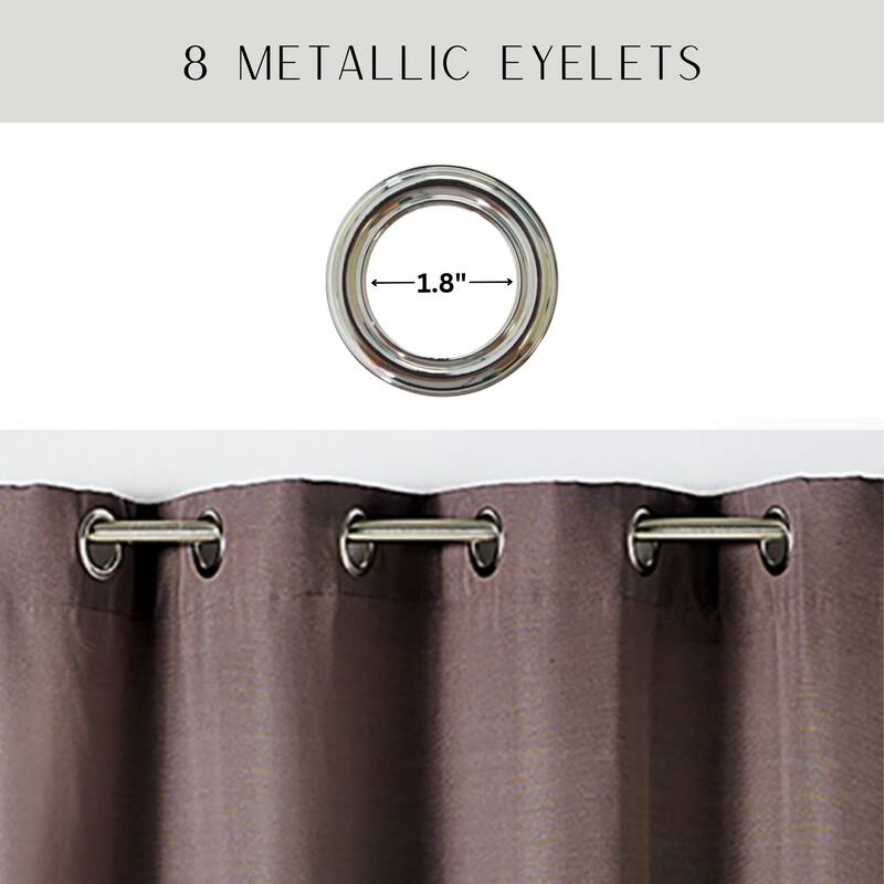 Elegant Window Curtain Panel 100% Cotton Light Filtering Privacy Drapes