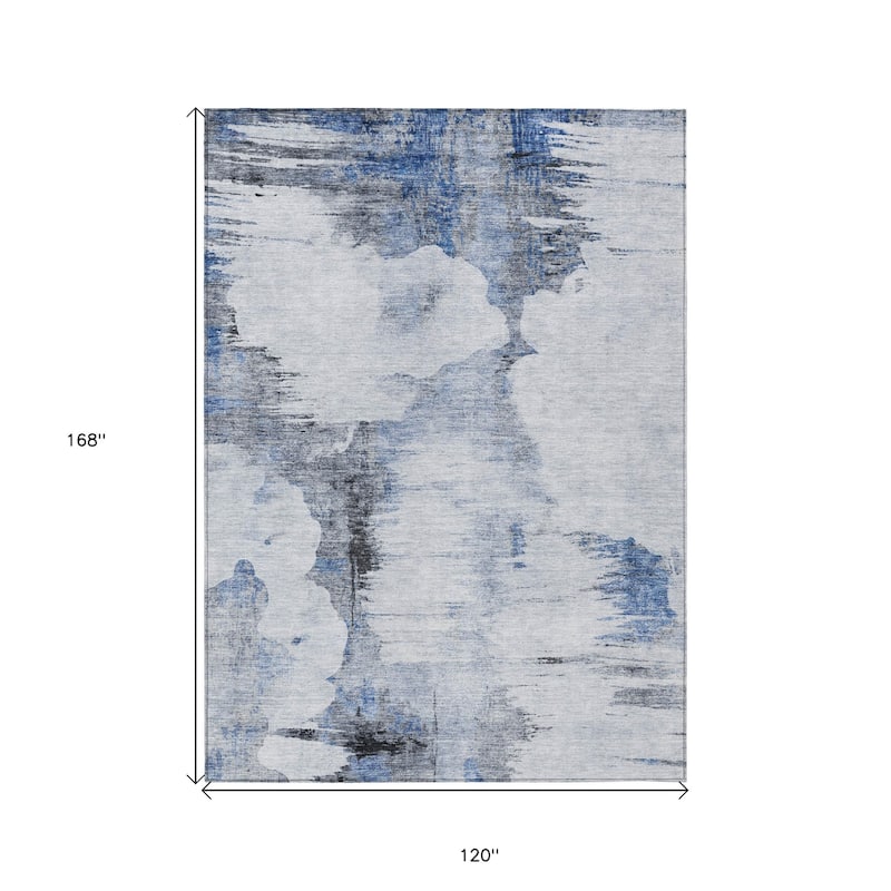 HomeRoots Abstract Transitional Rectangle Outdoor Rug