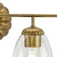 preview thumbnail 5 of 12, Quillan Collection Four-Light Soft Gold Transitional Bath & Vanity Light - 33.62 in x 6.62 in x 8.5 in