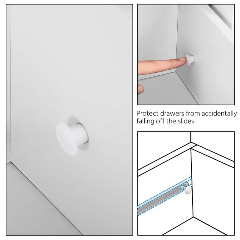 Yaheetech Bathroom Floor Cabinet Bedroom Cabinet Storage Organizer