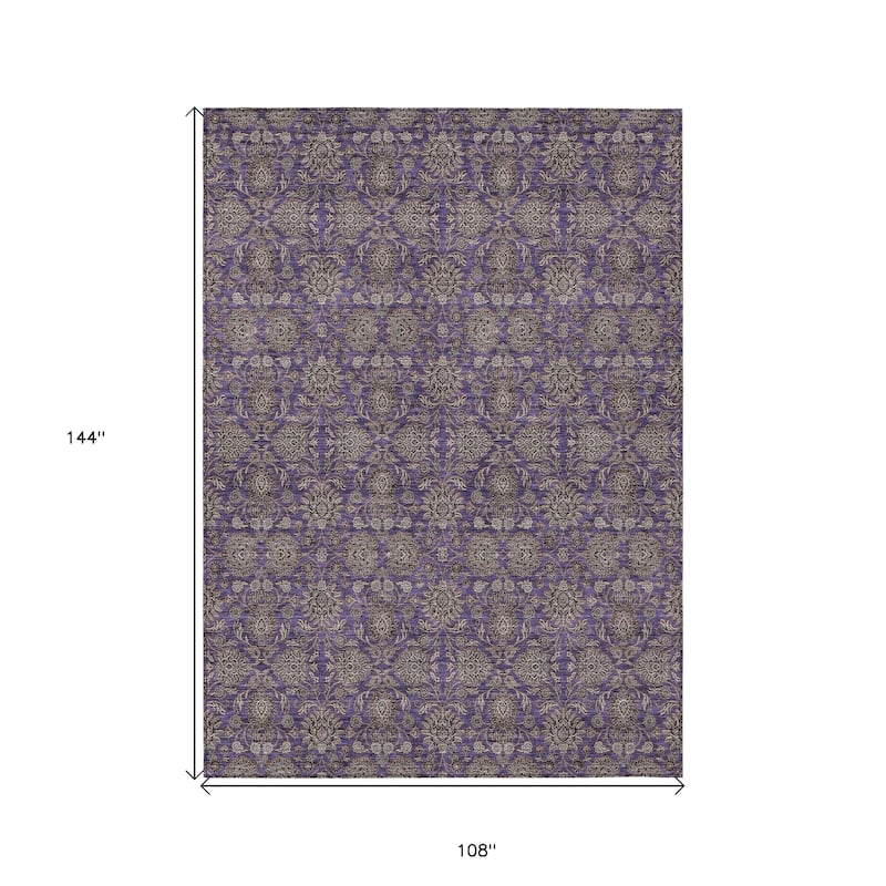 HomeRoots Floral Transitional Rectangle Outdoor Rug