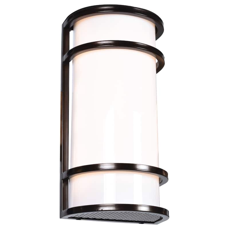 Access Lighting Cove Single Light 12" Tall Integrated LED Outdoor Wall - Bronze / Acrylic