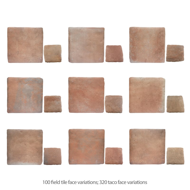 Merola Tile Benisa Marelle Cotto with Cotto Taco 11-7/8" x 17-3/4" Porcelain Floor and Wall Tile - Case (22 Tiles)