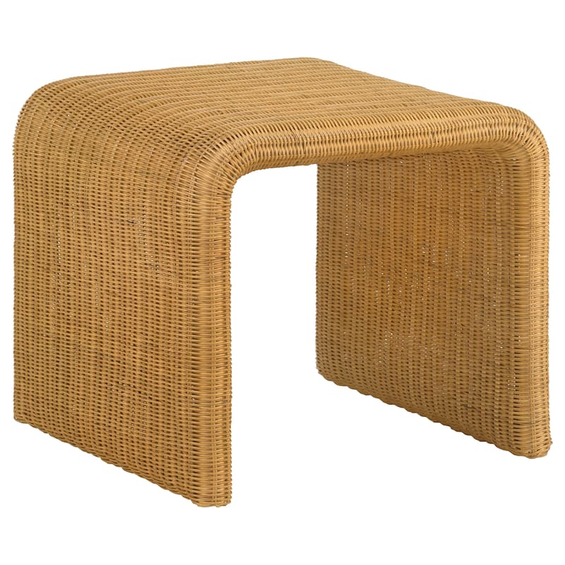 Juanita Square Woven Rattan End Table Natural - Wicker - Natural