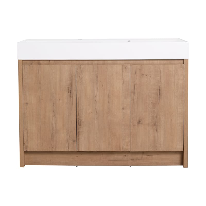 Beingnext 24"/30"/48"/60" Bathroom Vanity with Sink, Freestanding Bathroom Vanity with Soft Close Door