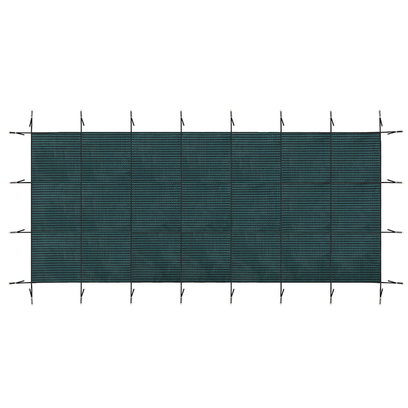 Swimming Pool Safety Cover, Fits 20x40ft Rectangular underground and Inground Swimming Pools - Green