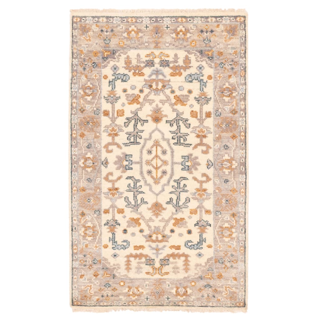 ECARPETGALLERY Hand-knotted Jules Serapi Cream Wool Rug - 3'1 x 5'1