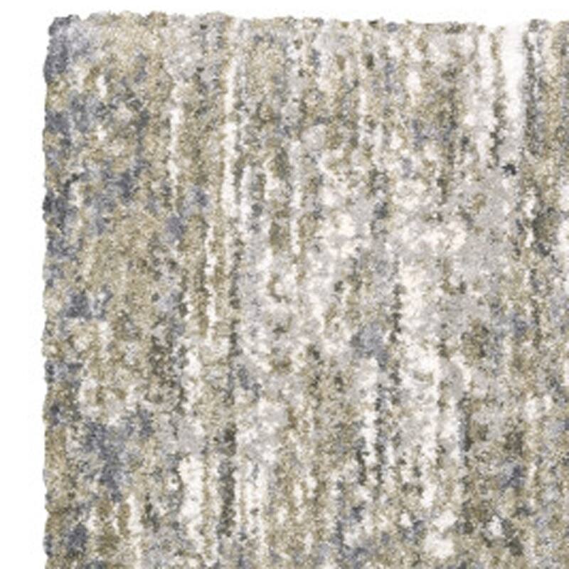 HomeRoots Abstract Shag Rectangle Area Rug