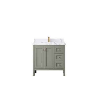 Willow Collections 36 in. W x 22 in. D Nashville Center Left Sink Bathroom Vanity with Countertop