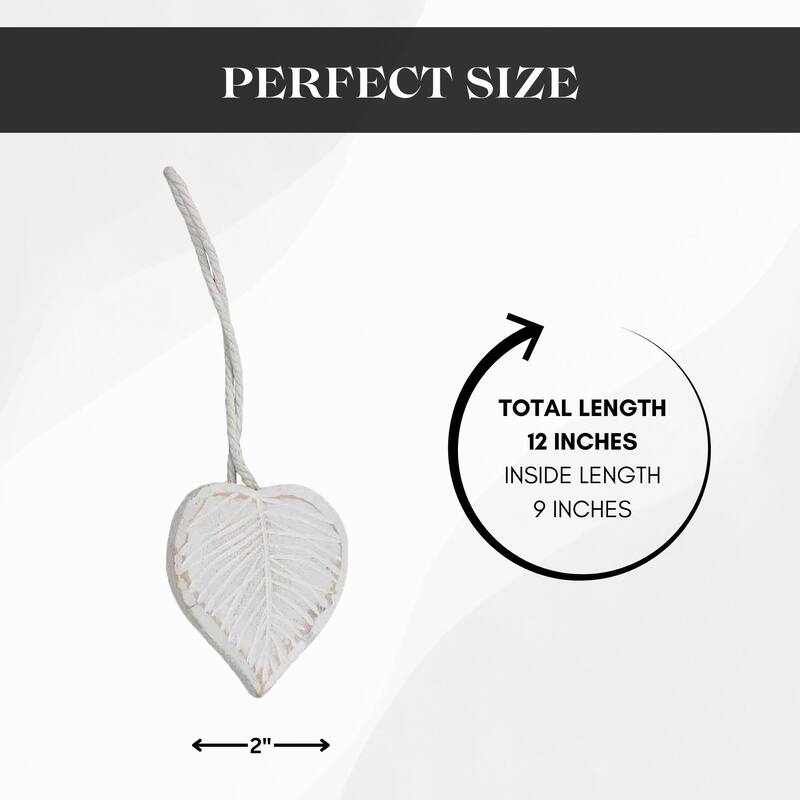 Magnetic Wooden Heart Curtain Tiebacks Easy to Use