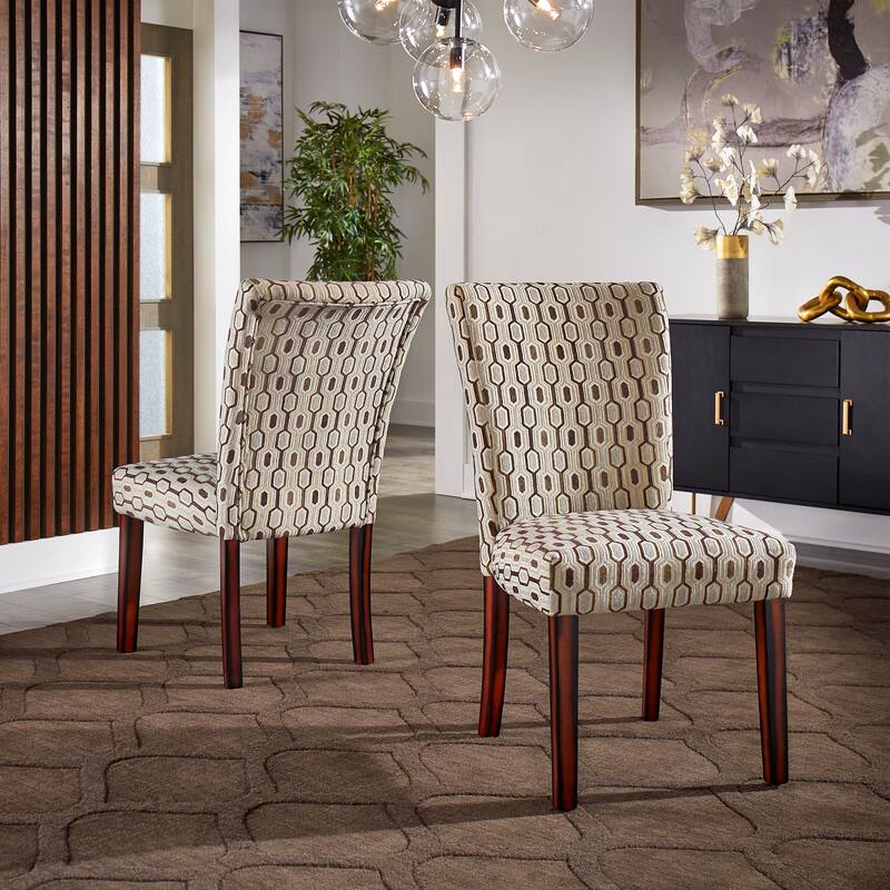 Catherine Print Parsons Dining Side Chair (Set of 2) by iNSPIRE Q Bold