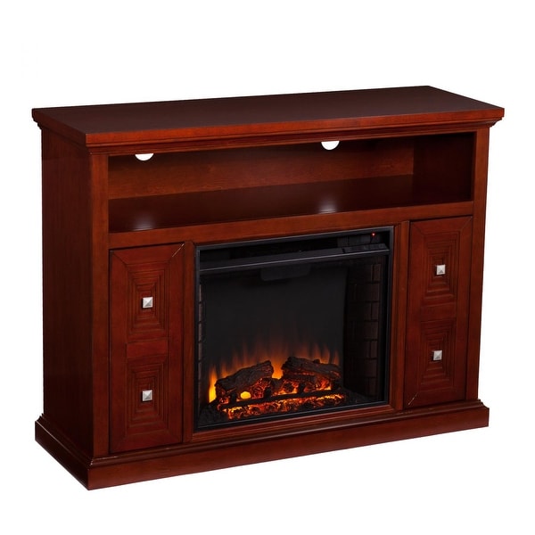Southern Enterprises FE9398 Creston Media Fireplace - Cherry