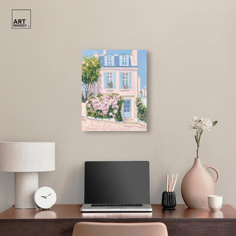 Rosy Residence Canvas by Art Remedy, Gallery Wrapped