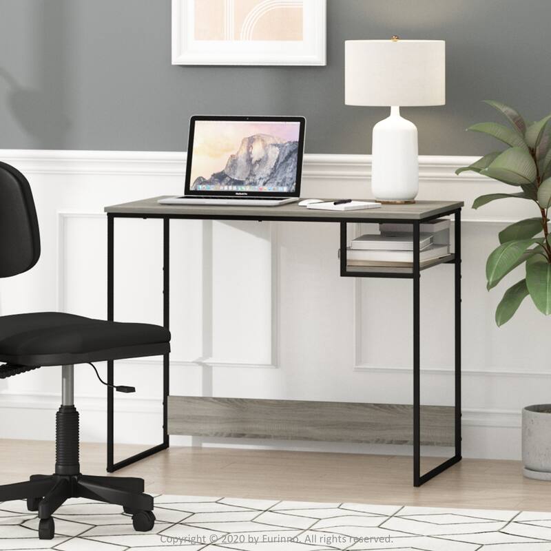 Furinno Moretti Modern Lifestyle Study Desk, 35, Columbia Walnut