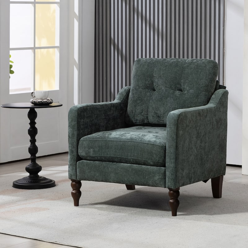 Accent Comfy Chenille Chair w/USB charging port