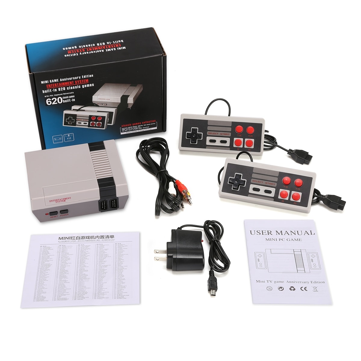 620 games mini vintage retro tv game console