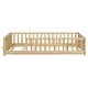 preview thumbnail 17 of 45, Twin Size Wood Floor Platform Bed with Built-in Book Storage Rack