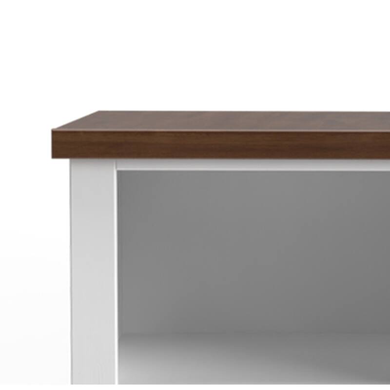Bridgevine Home Modern Farmhouse 22 inch 1-drawer file, No Assembly Required, Two-Tone Finish