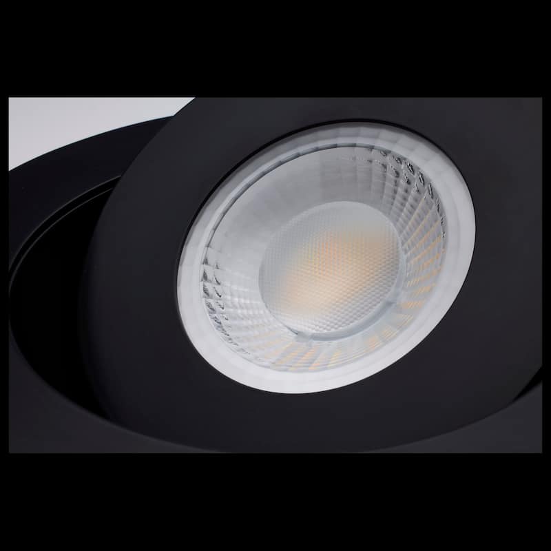 Starfish 15W LED Gimbal Downlight 6 Inch 2700K-5000K RGB Tunable White Remote Driver Black