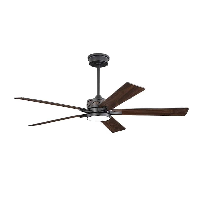 MLiAN 52" & 60" & 72" 5-Blades DC Motor Indoor Smart Ceiling Fan with Light & Remote