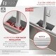 preview thumbnail 59 of 63, Undermount 33" Workstation Single-Bowl Stainless Steel Kitchen Sink