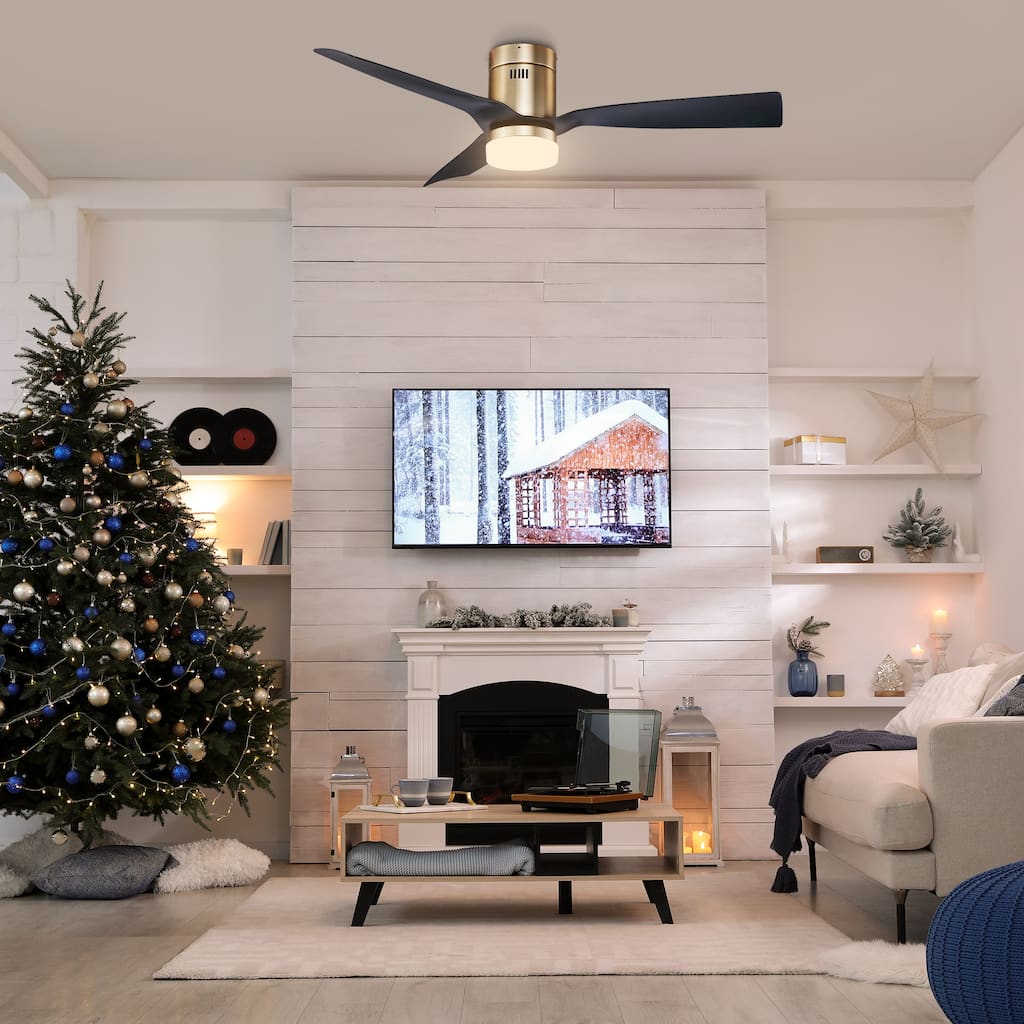 CARRO Pollux 48" ABS 3-Blade Indoor Smart Ceiling Fan with Light and Remote