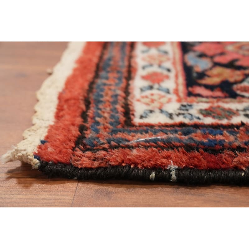Hand Knotted Oriental 100% Wool Carpet Traditional Floral Oranges & Rust Malayer Area Rug - 12' 6'' X 10' 0''
