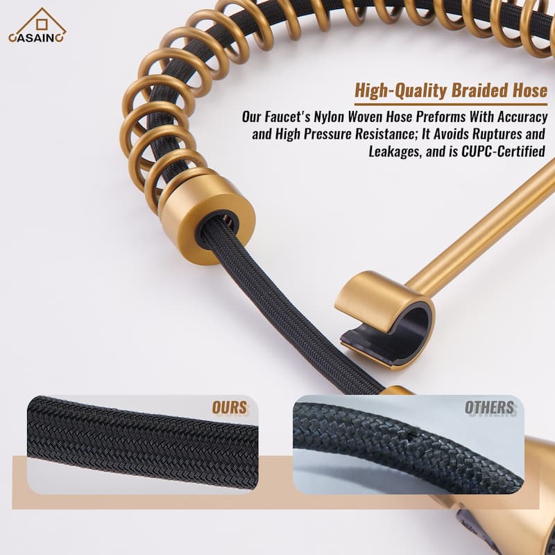 Single Handle Pull Down Sprayer Kitchen Faucet