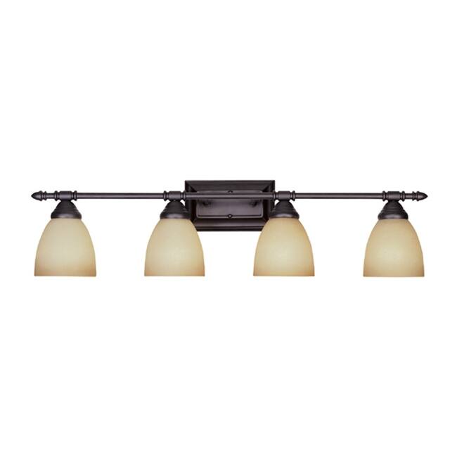 Designers Fountain Four Light Down Lighting 31.25" Wide Bathroom - Oil Rubbed Bronze