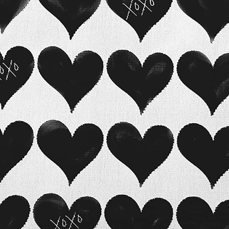 XOXO Colored Hearts Valentine's Day Decorative Indoor Pillow