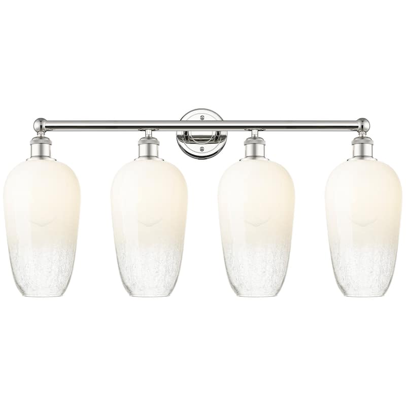 Innovations Lighting 616-4W-18-34 Brookhaven Flute Vanity Brookhaven - Polished Nickel / Opal
