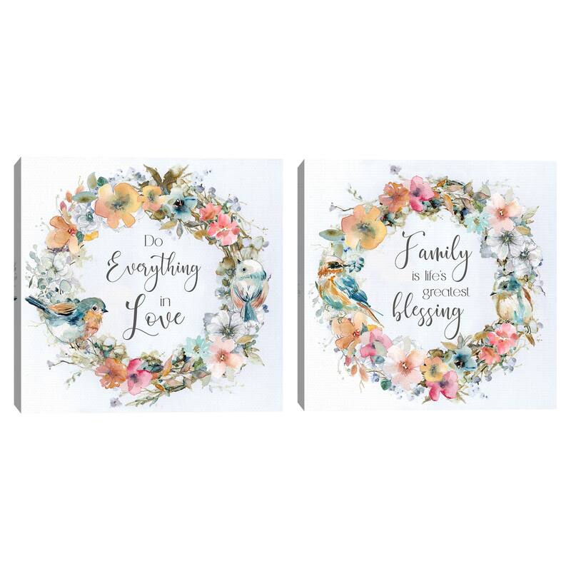 Everything in Love & Greatest Blessings by Carol Robinson Canvas Art Prints