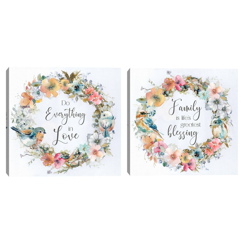Everything in Love & Greatest Blessings by Carol Robinson Canvas Art Prints