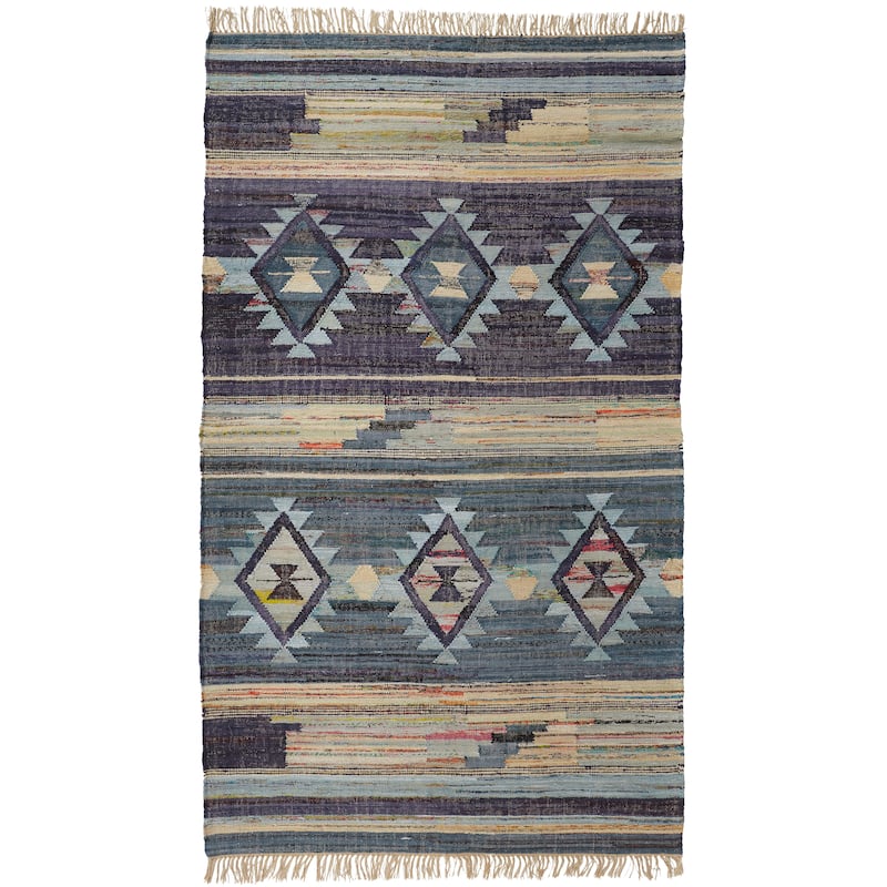 Grand Bazaar Liya Hand Woven Diamond Transitional Area Rug